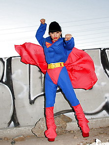 Bai Ling Cos Playing As Superman