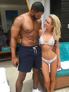 Bikini Clad White Women With Black Men 10