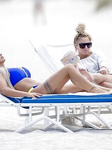 Katie Price Bikini Beach Photos