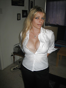 Milf In White Shirt