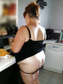 Mature Bbw In The Kitchen