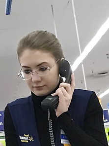 More Cute Blonde At Walmart