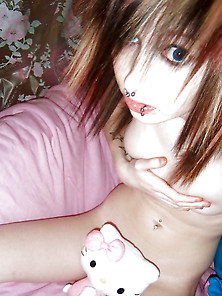 Skinny Emo Scene Girl Naked Shower