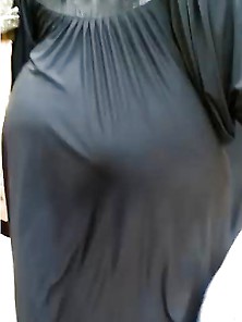 Arab Hijab Abaya Big Ass - Candid 06