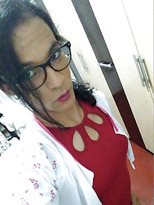 Crossdresser Red Lady