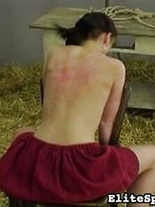 Spanking Brunettes Whip Barn