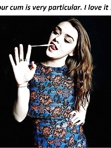 Captions : Maisie Williams