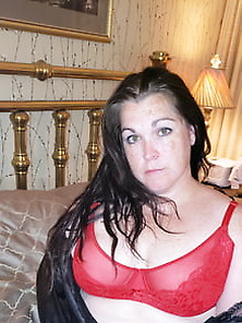 Wife Kristine Red Bra 1