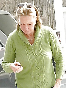 Milf In Green Sweater