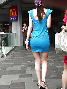 Pretty Chinese Girl In Public