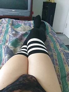 New Black Panties And Socks