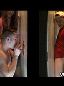 Young Guys Enjoy The Ungloryhole Perfect...