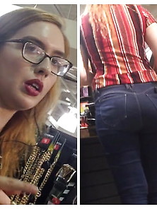 Hot Readhead Mall Workers Ass