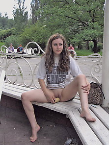 Olga Loves Public Dildo