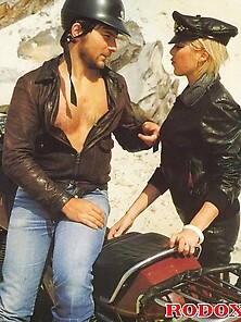 Retro Biker Babe Cock