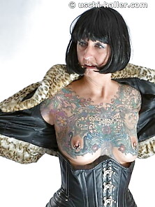 Photo Shoot With Full Body Tattooed Milf Cleo