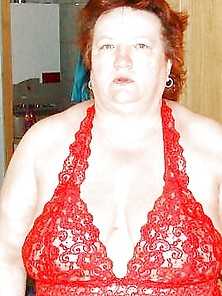 Bbw Granny In Red