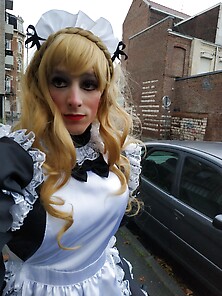 Sissy Maid Marga Outdoor