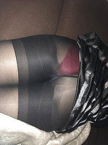 Spyshot Hidden Cam Sexy Ass Nylon Pantyhose