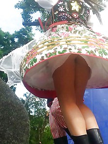 Spy Upskirt 112 Sexy Traditional Dancer Romanian