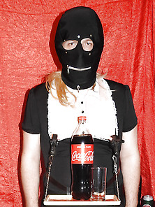 Sissy Maid Served Soft Drink