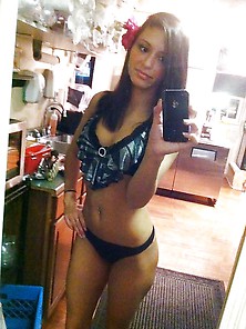 Cute Bikini Barista Babe Ashley