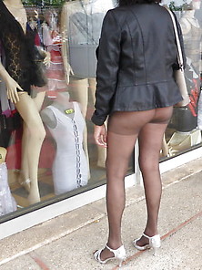 Shopping In Pantyhose