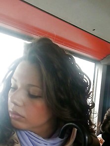 Spy Sexy Teens In Bus Romanian