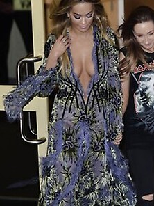 Rita Ora Cleavage Photos