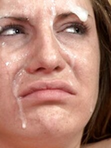 Sexy skank gets a unwelcomed facial