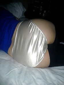 Wife's Satin Panty Ass