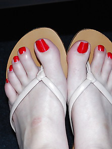 Beutiful Toes In Car