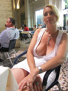 Busty Euro Blonde Loves Flashing