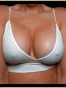 Wifey In A White Wet Sports Bra