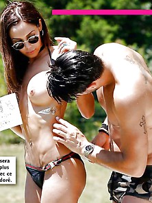 Exclu : Nabilla Topless Dans Public