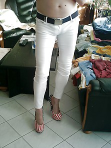 Dwim - White Tightly Pants And U. S.  Heels 02