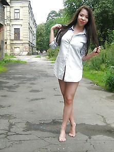 Girl In An Abandoned House