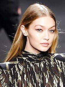 Gigi Hadid See Thru Dress On The Runway In Milan